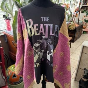Beatles Abbey Road Custom T-shirt Quilted Sz S-L